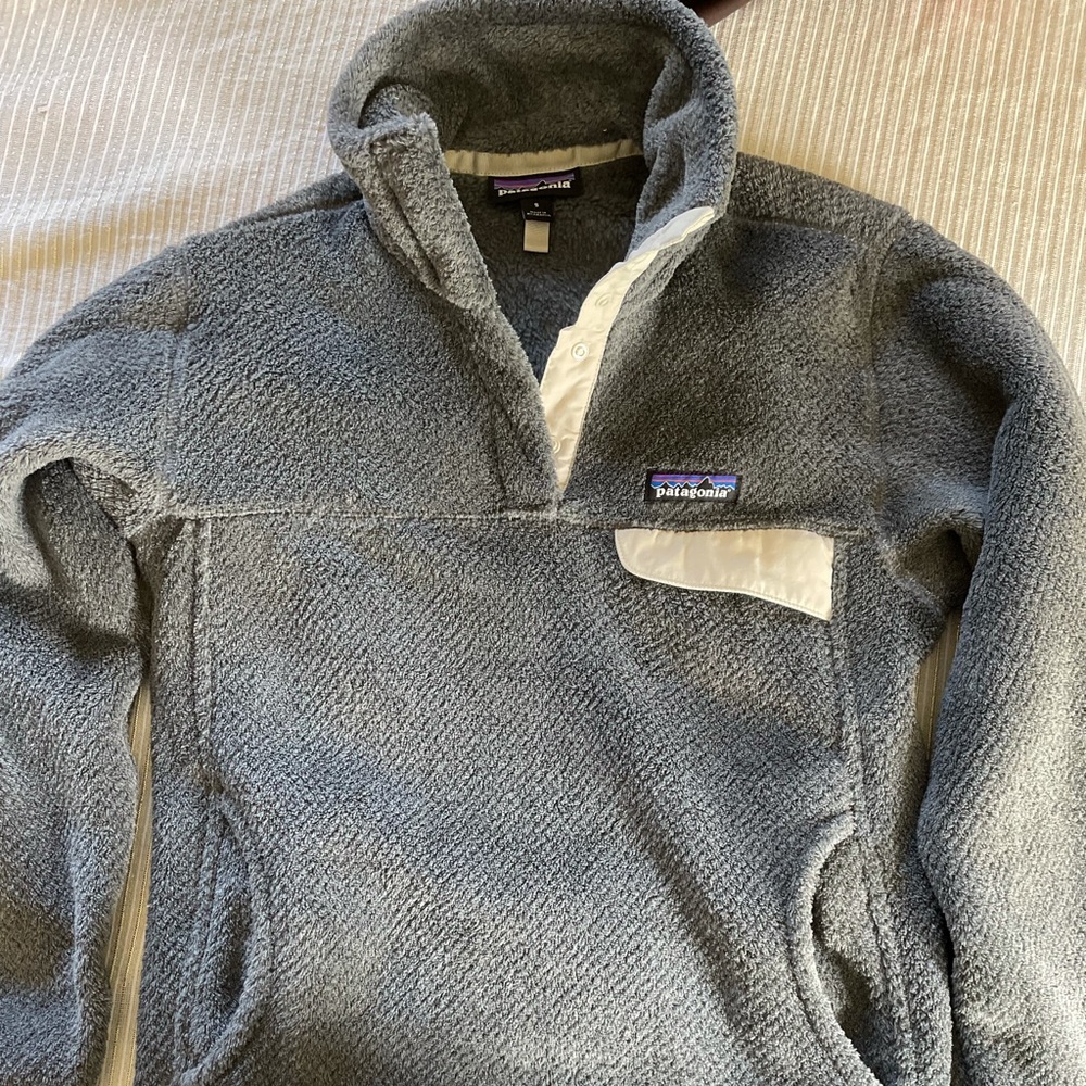 Patagonia pullover w high collar